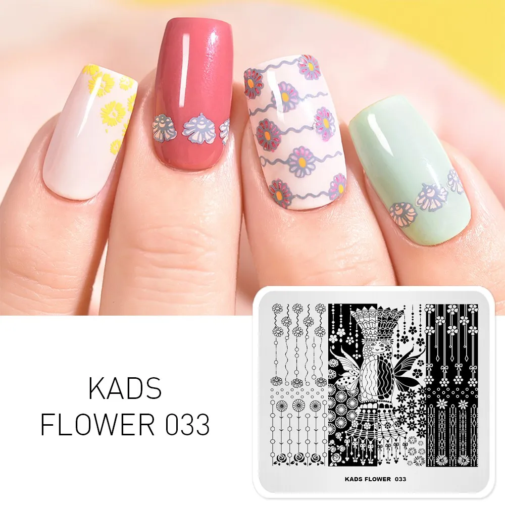 1 шт. шаблоны для стемпинга цветочный узор дизайн кисточек пластины ногтей лак