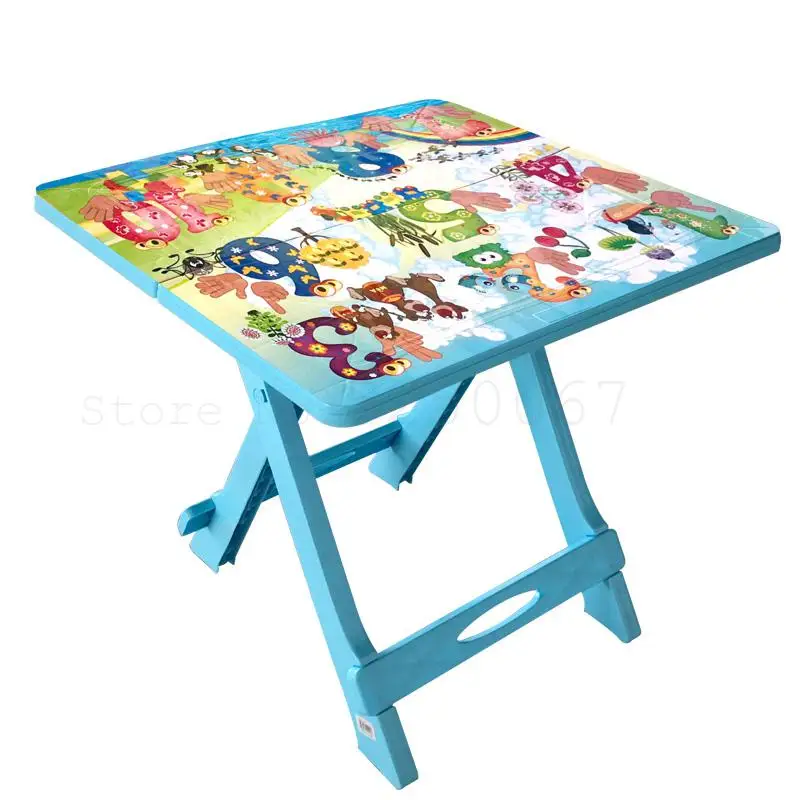 Детский стол и стул набор для дома детский игрушек учебы портативный складной