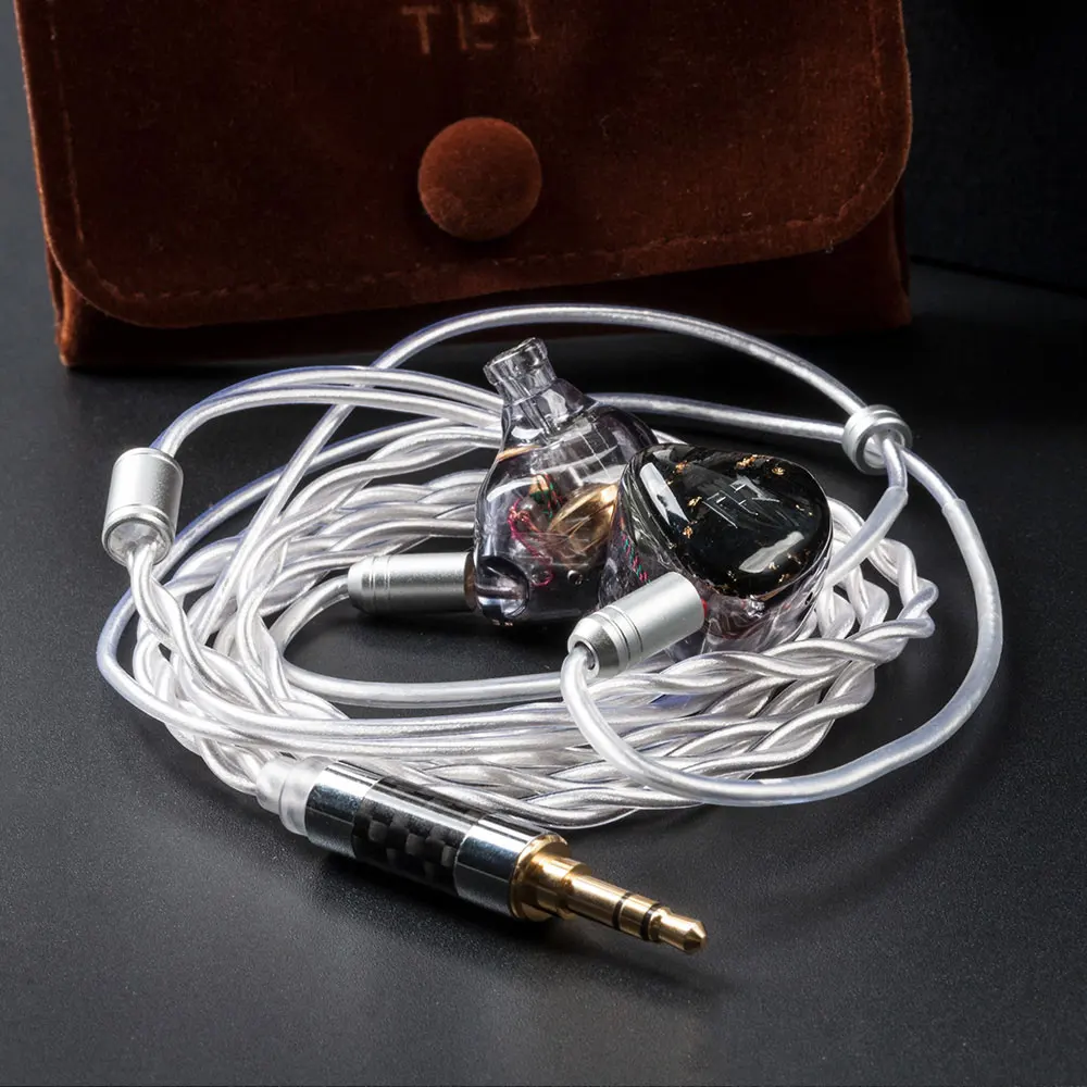 Наушники TRI I4 i3 2BA + 1DD Hi-Fi гибридные из смолы 10 мм с двойной магнитной диафрагмой