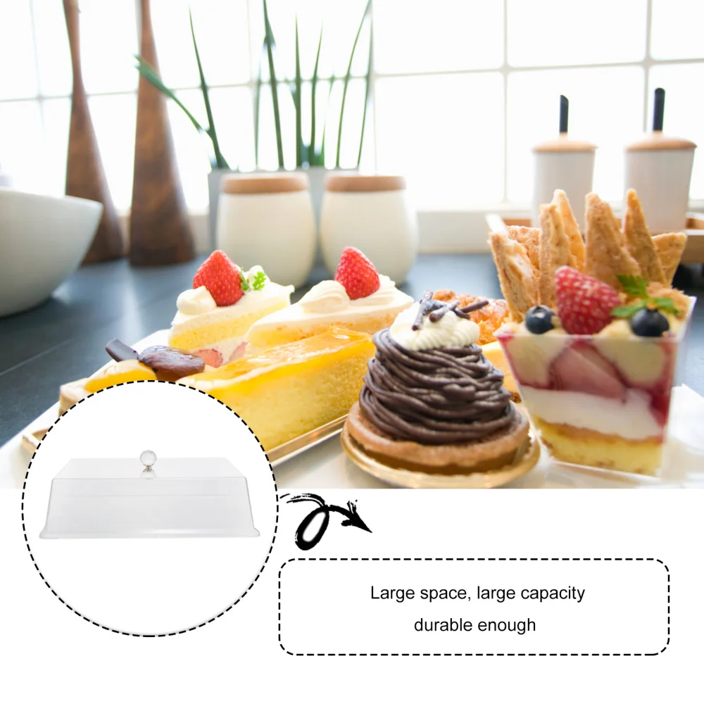 

1pc Durable Transparent Food Cover Hotel Bread Meal Cover Cake Protective Cover