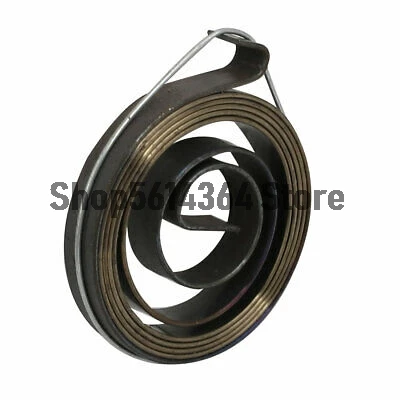 

6mm Width Two Hooks Drill Press Quill Feed Return Coil Spring Assembly Black