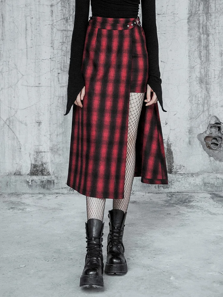Женская юбка в клетку стиле панк рейв новая классическая облегающая из двух