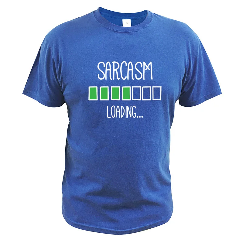 Футболка Sarcasm с нагрузкой новинка дизайнерская футболка европейского размера