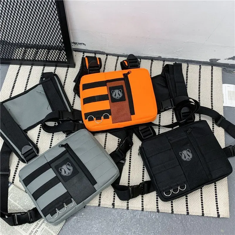 Functional Wind Men And Women Outdoor Tooling Vest Bag Hip-hop Multifunctional Tactical Chest Package