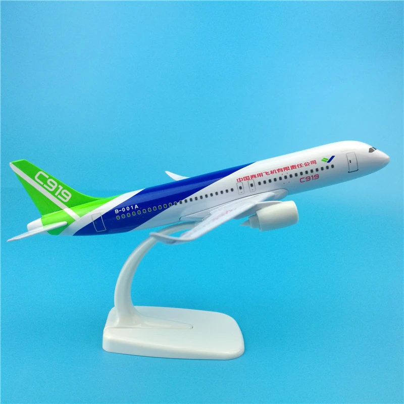 20 см C919 Китай коммерческий COMAC самолет модель самолета из металлического сплава