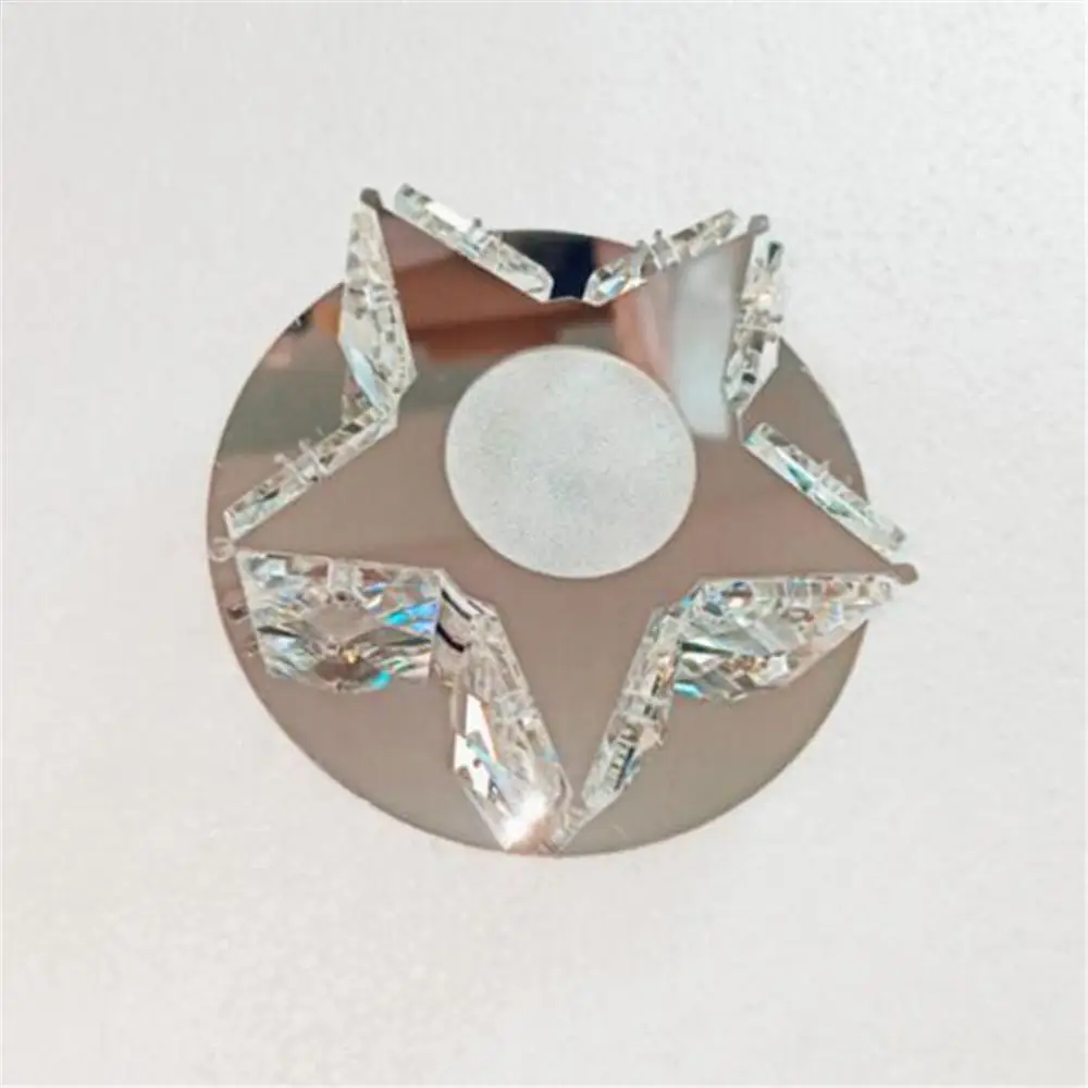 D12cm мини освещение на потолок с прозрачным кристаллом 3W светодиодный потолочный