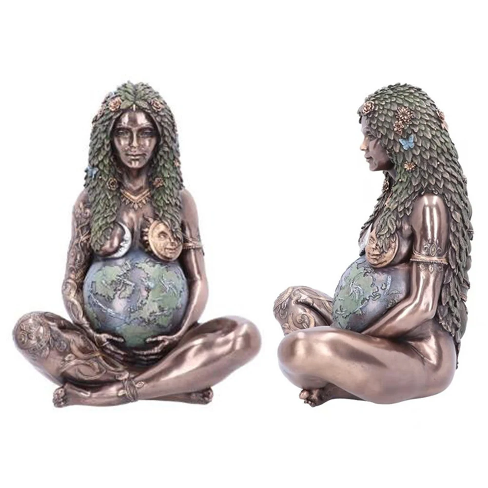 

New Mother Earth Statue Millennial Gaia Earth Mother Goddess Statue Mother's Day Gift for Mom Home Decoration Sculptures