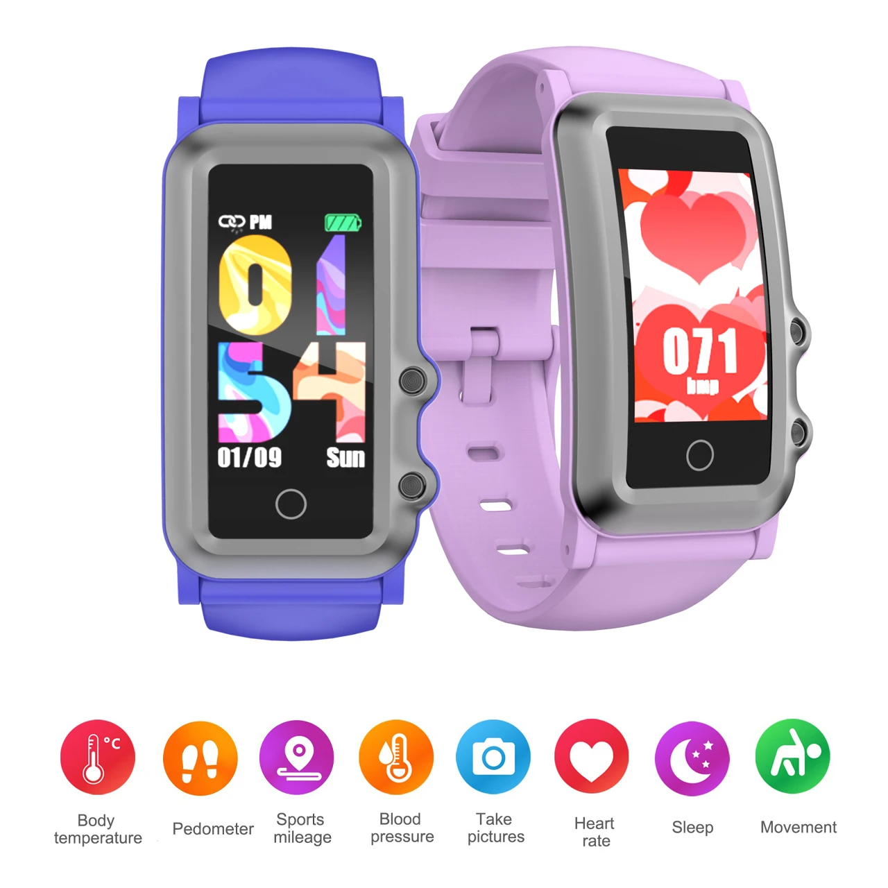 

Смарт-часы с сенсорным экраном и автоматическим измерением пульса