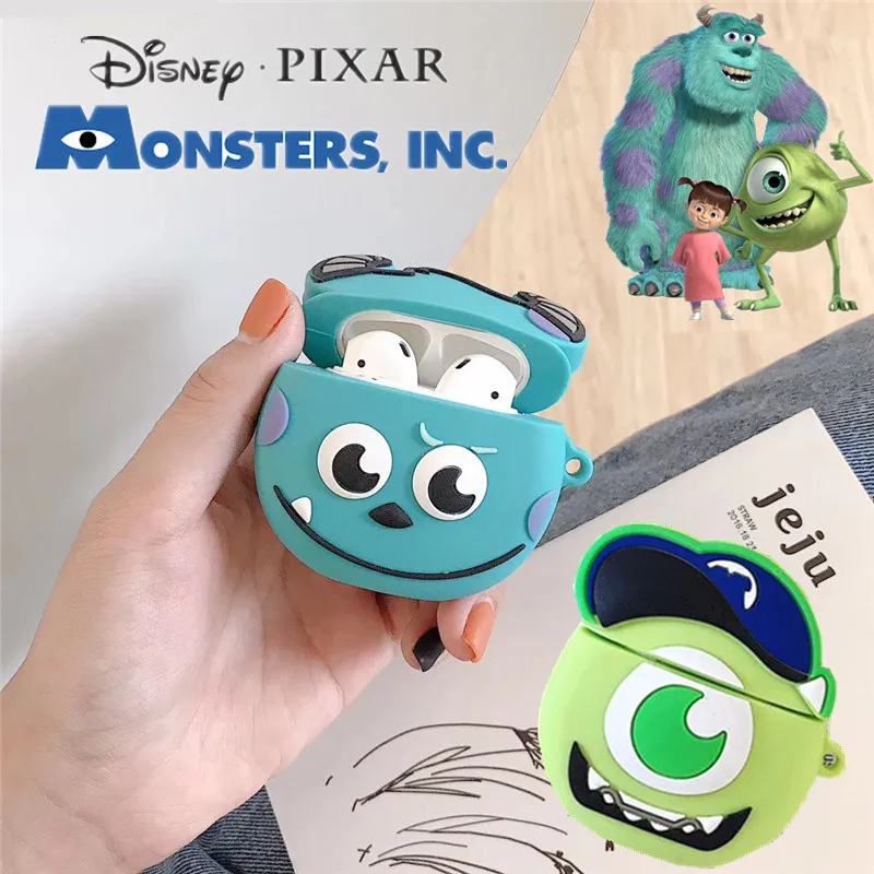 Disney Pixar Силиконовый Футляр для наушников Airpods 2 Apple Monsters Inc Университет Монстров