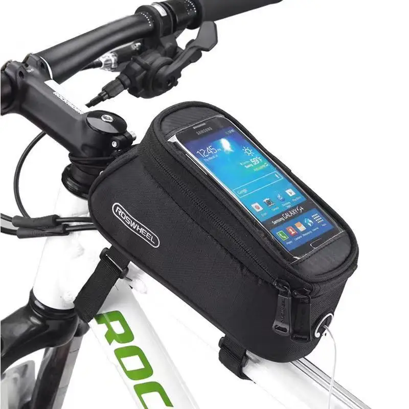 

Phone Case Bike Bag Frame Front Top Tube Cycling Bag Waterproof Phone Case Touchscreen Bag MTB Pack Bicycle Accessories