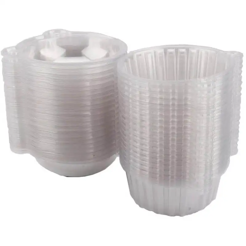 

400x Cupcake Plastic Cups Holder Container Cake Box Bag Cupcake Cake Baking Decorating Pastry Party Tools