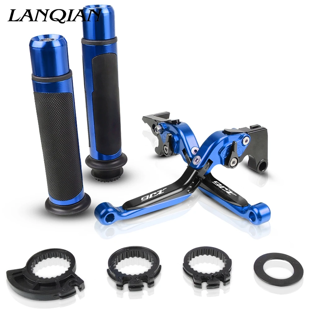 

Motorcycle Accessories CNC Adjustable Brake Clutch Levers And Handle Grips With LOGO For YAMAHA XJ650 TURBO 1980 1981 1982-1985