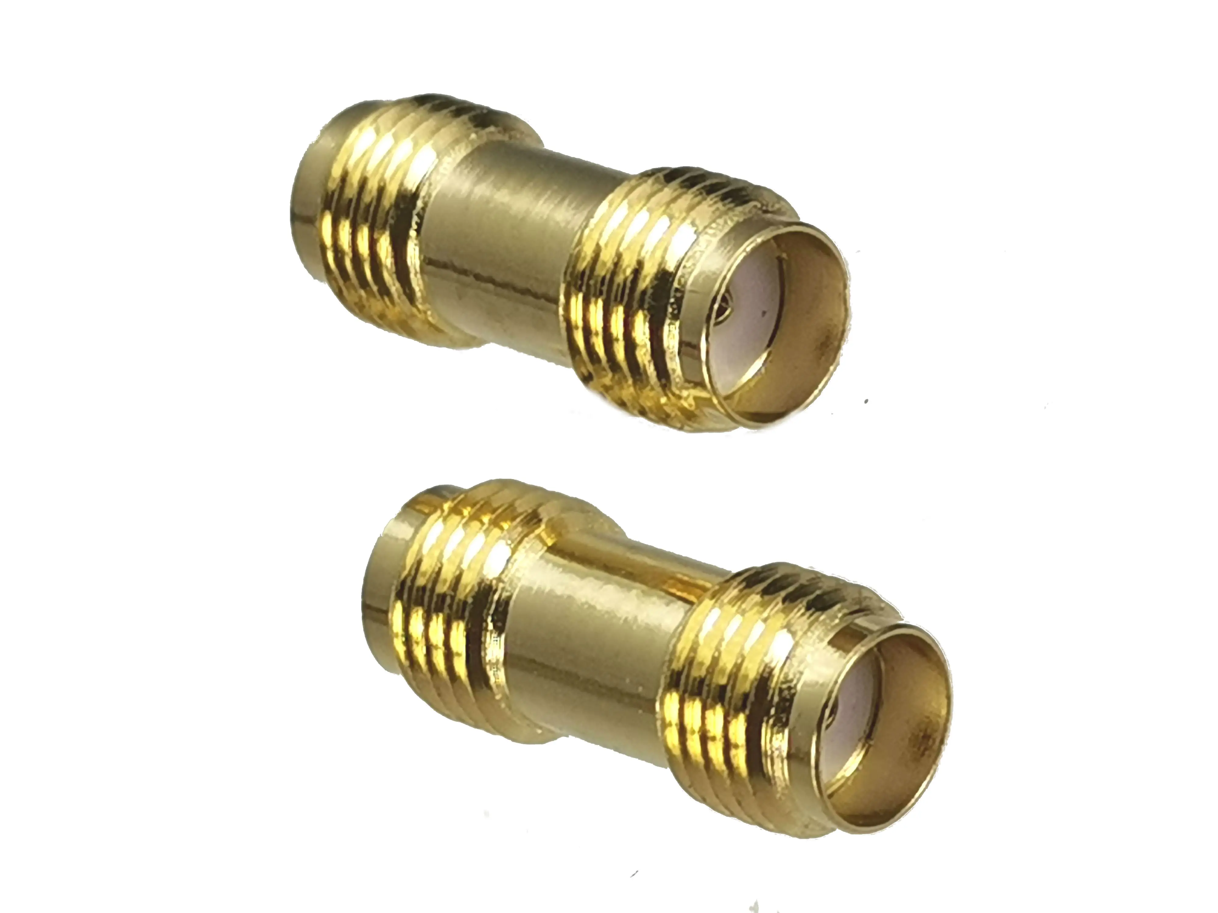 1pcs Connector Adapter SMA Female Jack to SMA Female Jack RF Coaxial Converter Straight New Brass