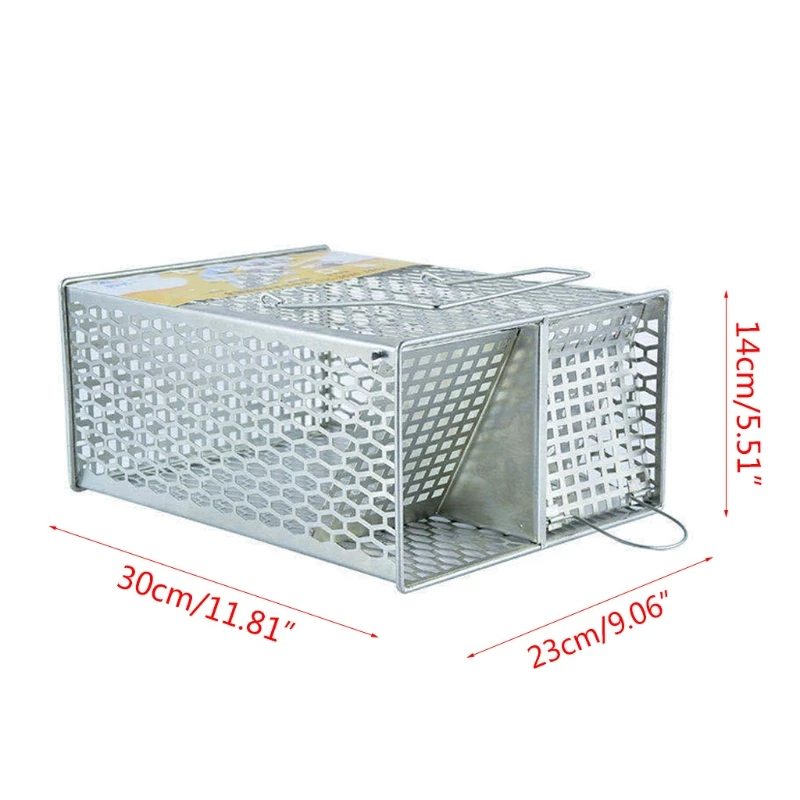 

Animal Humane Live Cage Trap for Rat Mouse Chipmunk Mice Voles Hamsters and Small Rodents Non-lethal Catch and Release