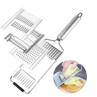 3 in 1 multi purpose vegetable shredder stainless steel vegetable cutter for carrot cabbage cucumber practical home kitchen tool