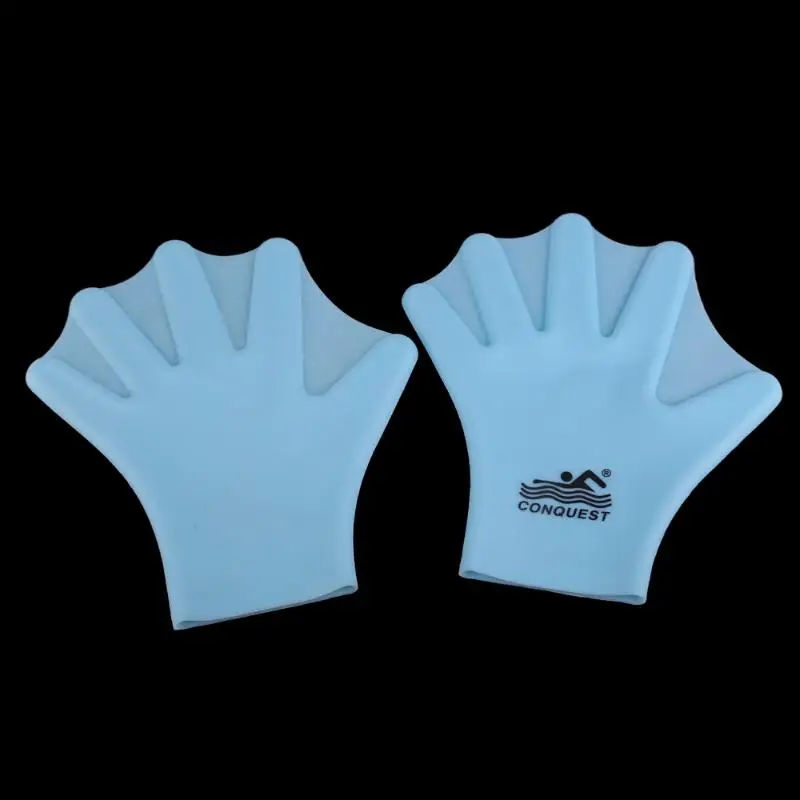 

Swimming Webbed Gloves Adult Frog Finger Fin Diving Hand Wear Silicon