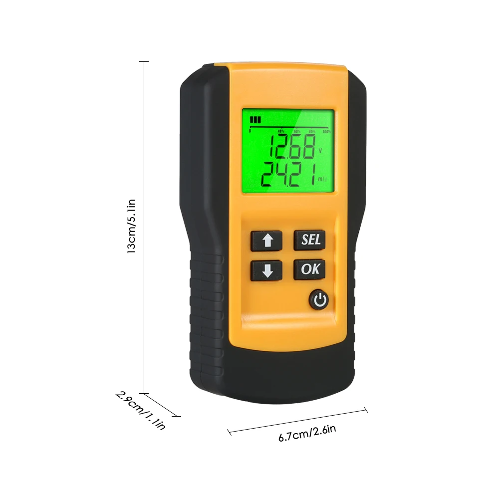 

12V Car Battery Analyzer LCD Digital Automotive Vehicle Battery Diagnostic Tester Tool Comes With A Pair Of Clamps Convenient