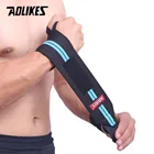 Перчатки AOLIKES для поддержки запястья, тренажерного зала, тяжелой атлетики, тяжелой атлетики, штанга, захват ремешки для поднятия штанги, защита рук, 1 шт.