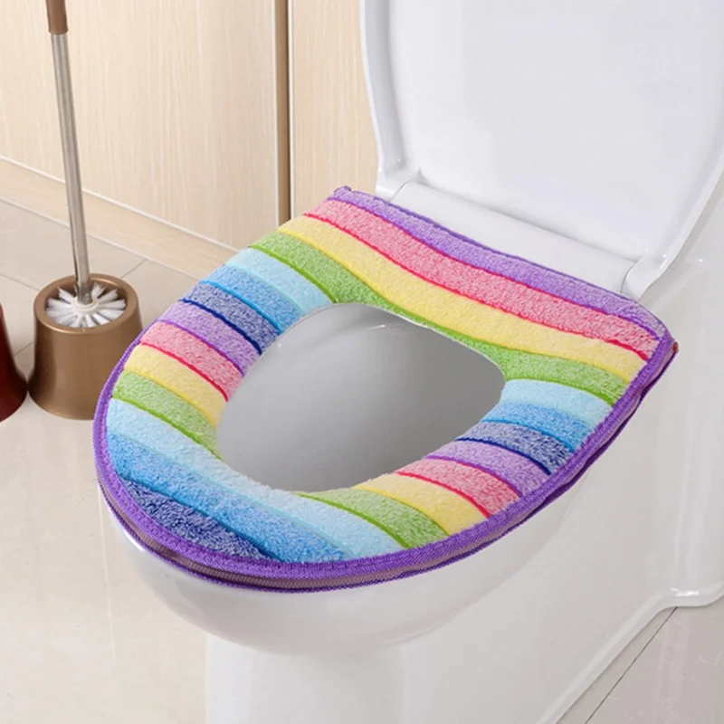 Мягкий моющийся чехол для унитаза пальто ванной крышка коврик защита теплый