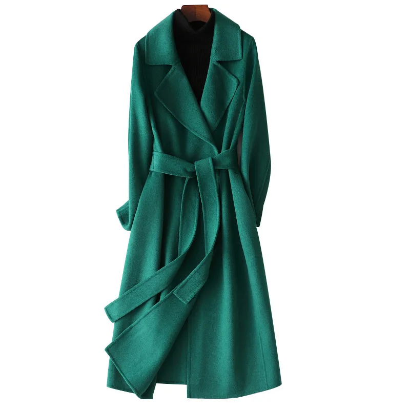 

2020 GM11 woman coat fall clothes for women camel coat plaid coat cape coat