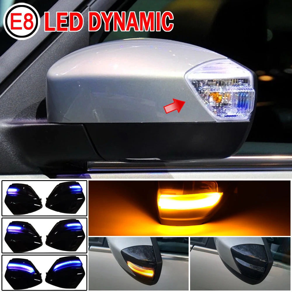 

Светодиодный динамический поворотный сигнал для Ford S-Max 07-14 Kuga C394 08-12 C-Max 11-19 2X, боковой зеркальный последовательный Световой индикатор