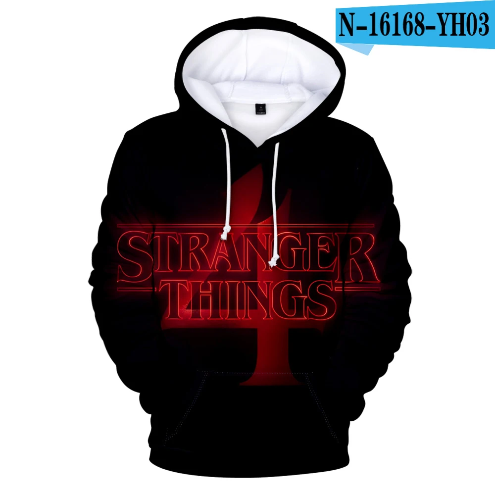 

Harajuku 3D Hoodie Sweatshirt Stranger Things 4 Hoodies Print Men/Women/s Fashion Casual Hip Hop Sweatshirt Oversized Hooded