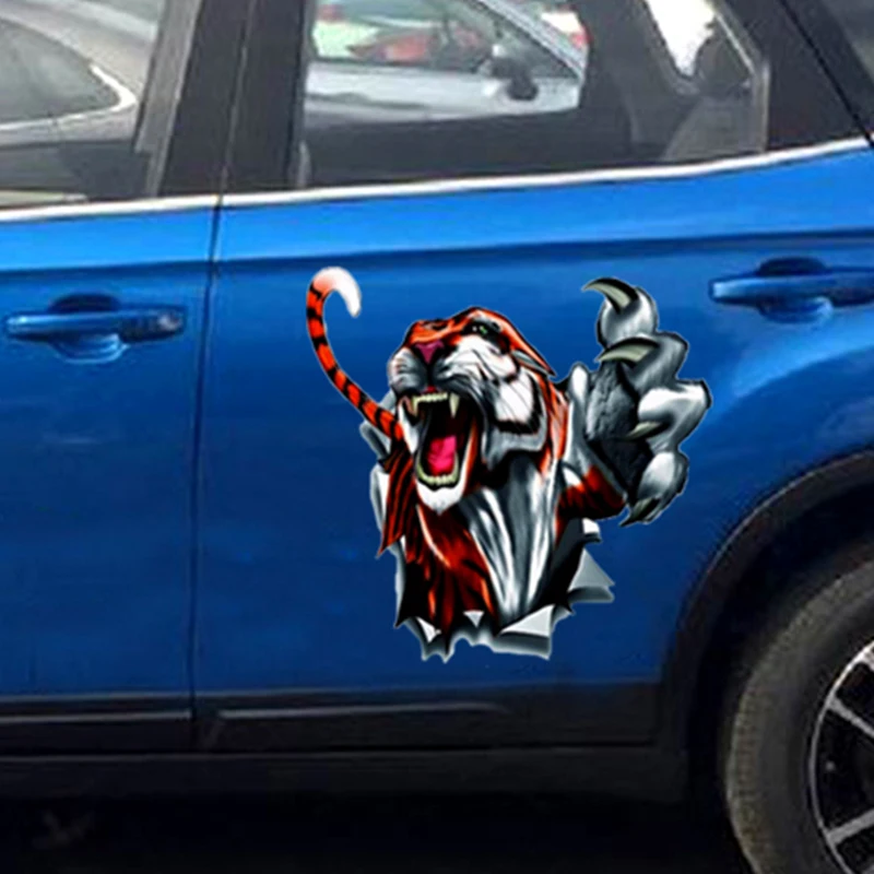 Автомобильные наклейки тигр Тотем Светоотражающие украшения для мотоциклов
