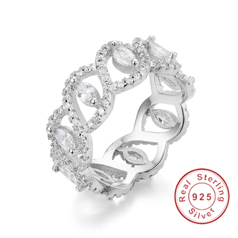 Женское Обручальное кольцо из серебра 925 пробы с фианитом|Кольца| |