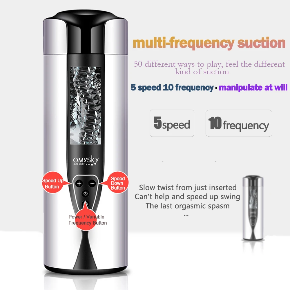 Электрический мастурбатор без рук перистальтическая присоска с голосом