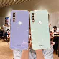square luxury plating silicone phone case for huawei honor 10 lite 20 lite pro 9x 8x honor 9 10 30 v30 pro v40 20s back cover