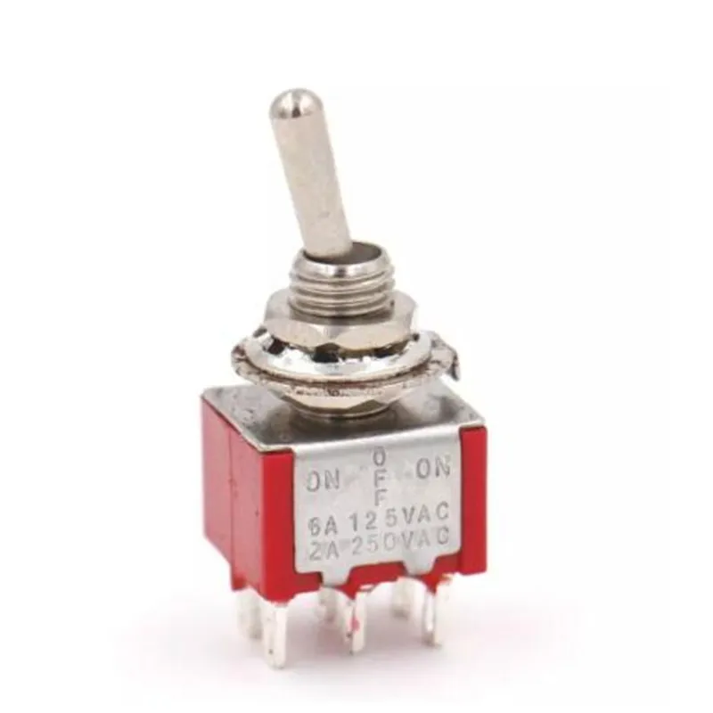 20 шт./лот MTS 203 / 223 DPDT ON OFF мгновенный мини переключатель AC 250 В/2 а 120 В/5 А|Выключатели|