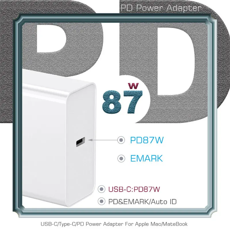 Зарядное устройство URVNS сетевое с USB-портом и поддержкой быстрой зарядки 87 Вт |
