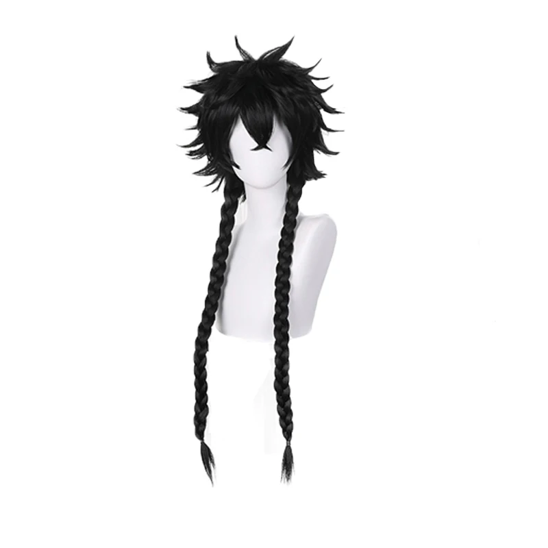 Hashida Haruka Anime Blue Period Cosplay Long Braids Wig Black Hair Party Role Play Props Unisex Heat Resistant Fiber | Тематическая