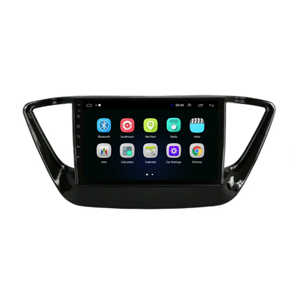 Четырехъядерный Android 8,1 для HYUNDAI Solaris Verna мультимедийный стерео автомобильный dvd-плеер навигация gps радио
