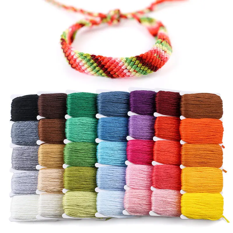 Градиентный цвет полиэстер хлопок плетеный шнур плетеная веревка нить для