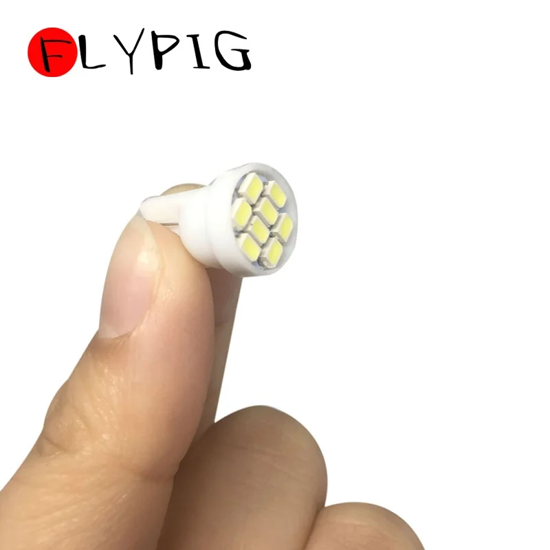 10x T10 светодиодный 3020/ 1206 SMD 8SMD 8 яркий светильник лампы 194 2825 921 168 175 W5W супер авто