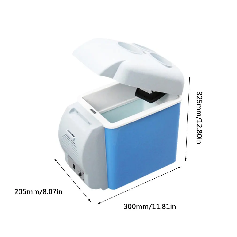 

12V 7.5L Facilating Car Refrigerator Mini Electronic Refrigerator Freezer Cooler Travel Dual-use