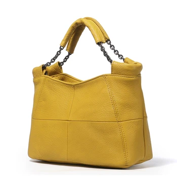European and American Style Fashion Handbag Lady Chain Soft Genuine Leather 1
