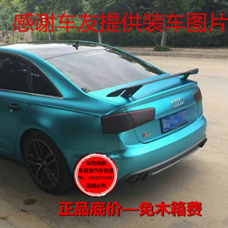 Универсальный стильный задний спойлер из углеродного волокна для Audi A3 S3 A4 A5 A6 A7