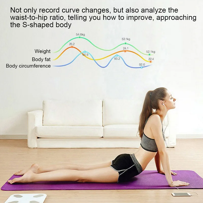 Bluetooth весы для тела и жира цифровые ванной весовые анализатор состава BMI масса