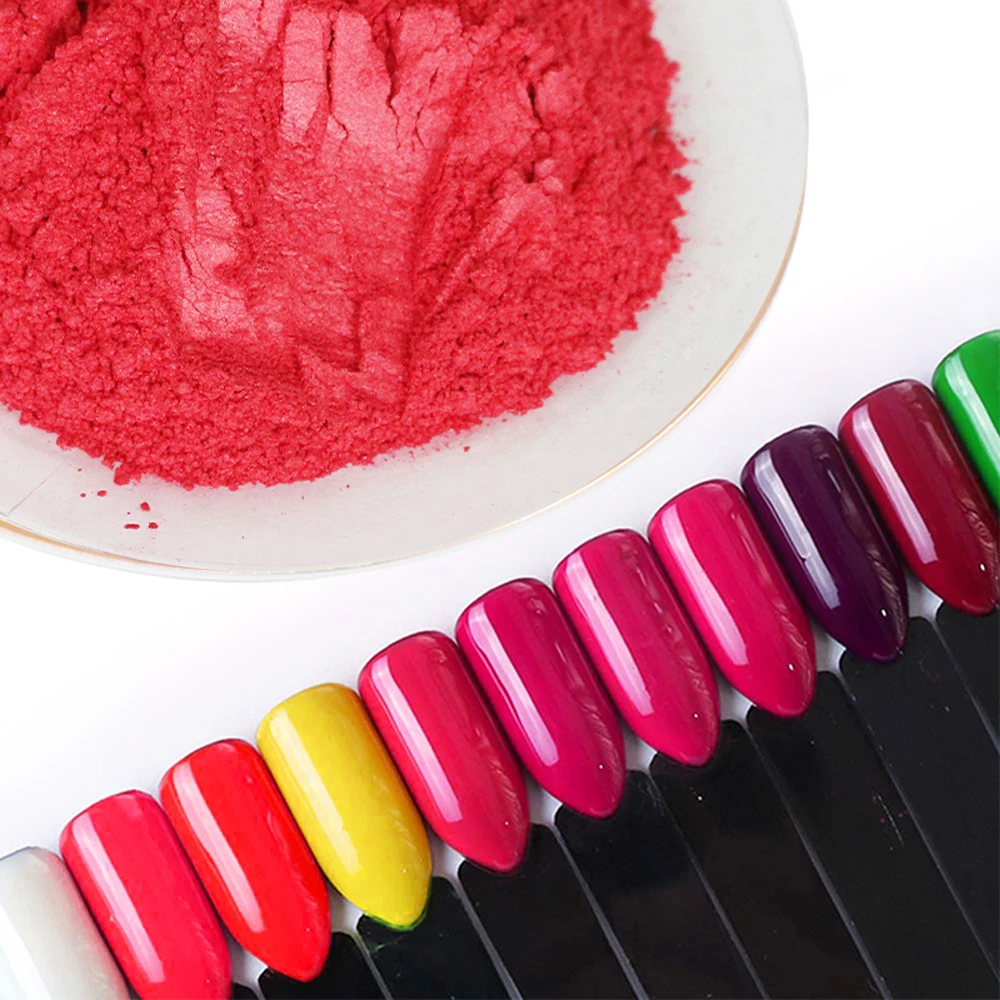 100 г чистый красный жемчужный порошок акриловая краска для творчества искусства