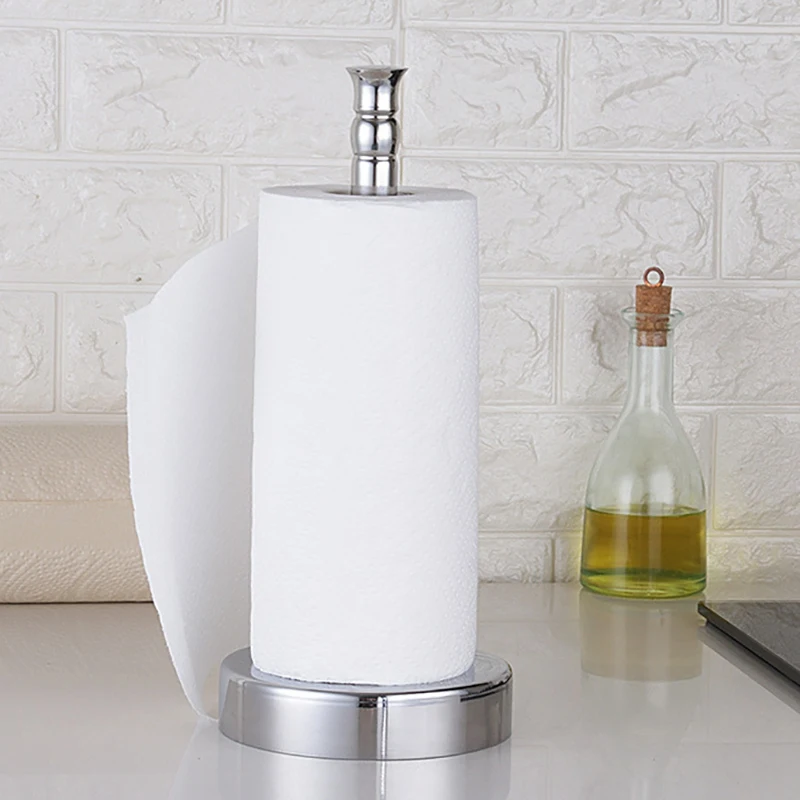 

Vertical Paper Towel Holder Stand Stainless Steel for Home Kitchen Countertop