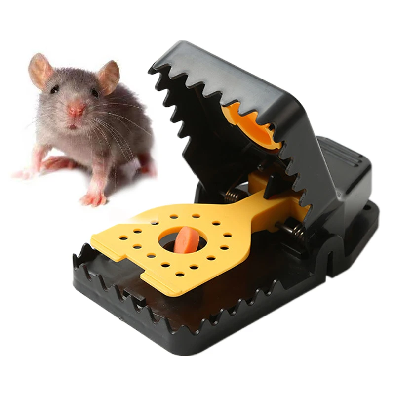 

New Sensitive Plastic Mousetrap, Household Mousetrap Rodent Control Tool Sticky Rat Board Rat Cage S/L