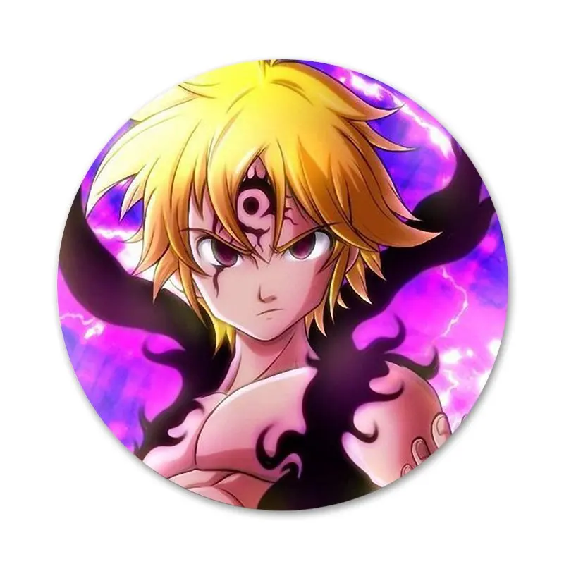 Семь смертных грехов мелиодас значок для одежды украшение рюкзака подарок | Дом и