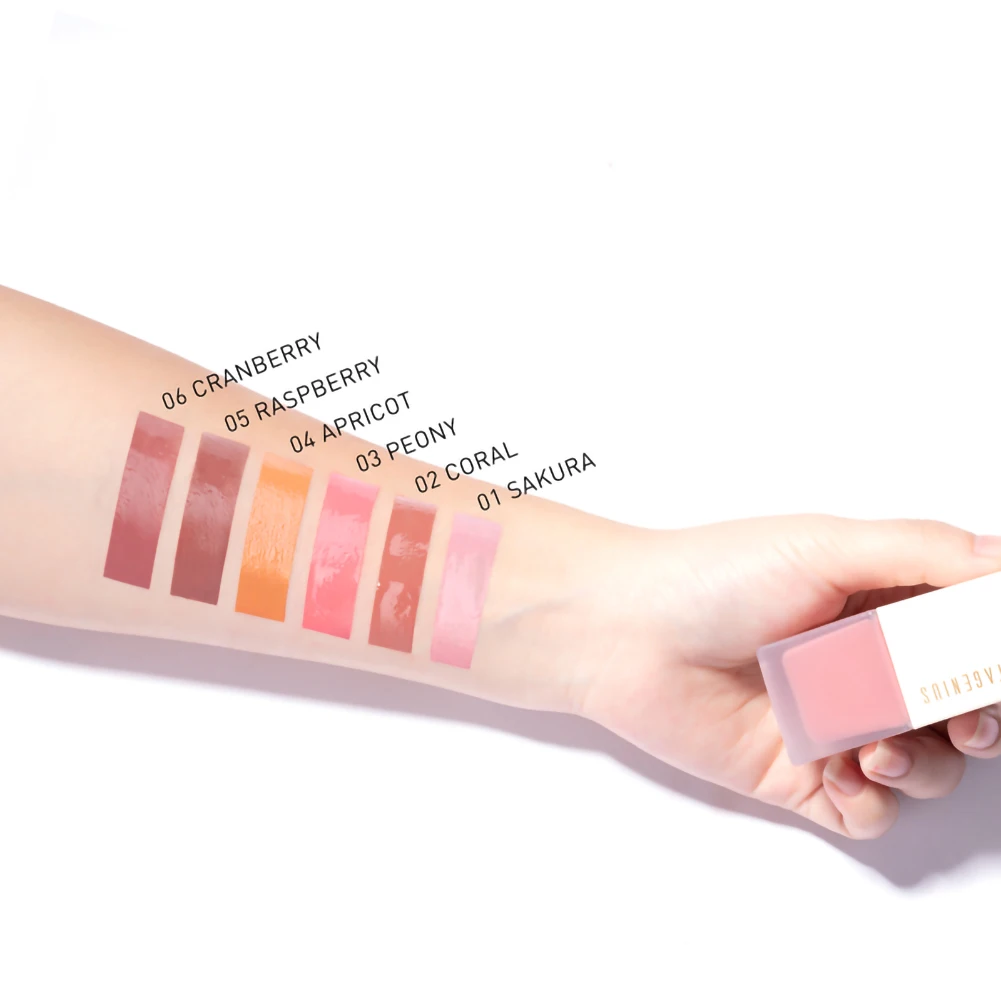 Красочные жидкие румяна многофункциональные тени для век быстросохнущие