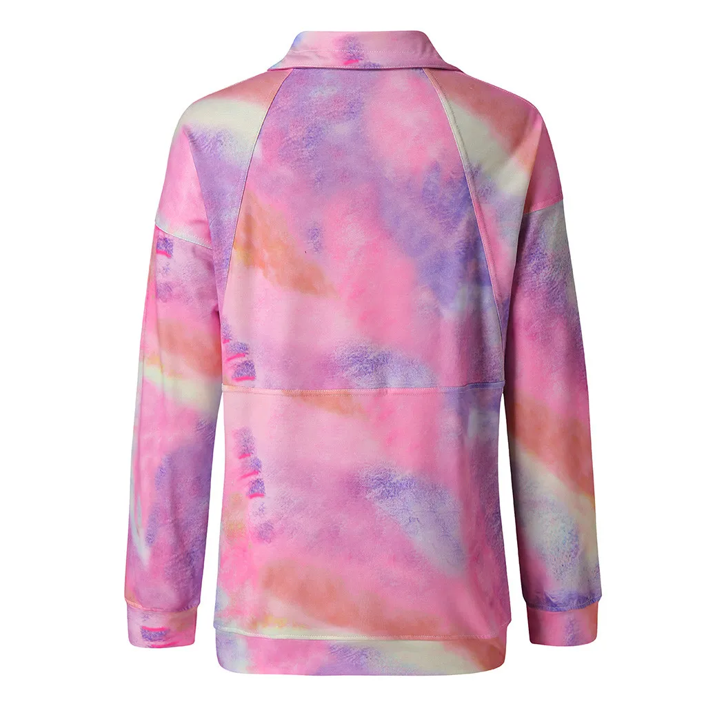 

FREE OSTRICH Sweatshirt Women Fashion Tie-dye Pullover Hooded Top Female Autumn Long Sleeve Sweatshirts Sudadera Mujer