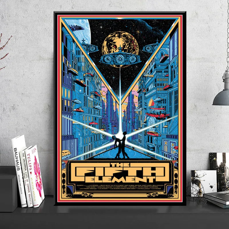 

The Fifth Element Classic Sci-fi Movie Posters And Prints Canvas Painting Wall Art Picture Vintage Decoration Home Decor Tableau