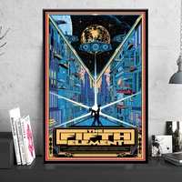 the fifth element classic sci fi movie posters and prints canvas painting wall art picture vintage decoration home decor tableau