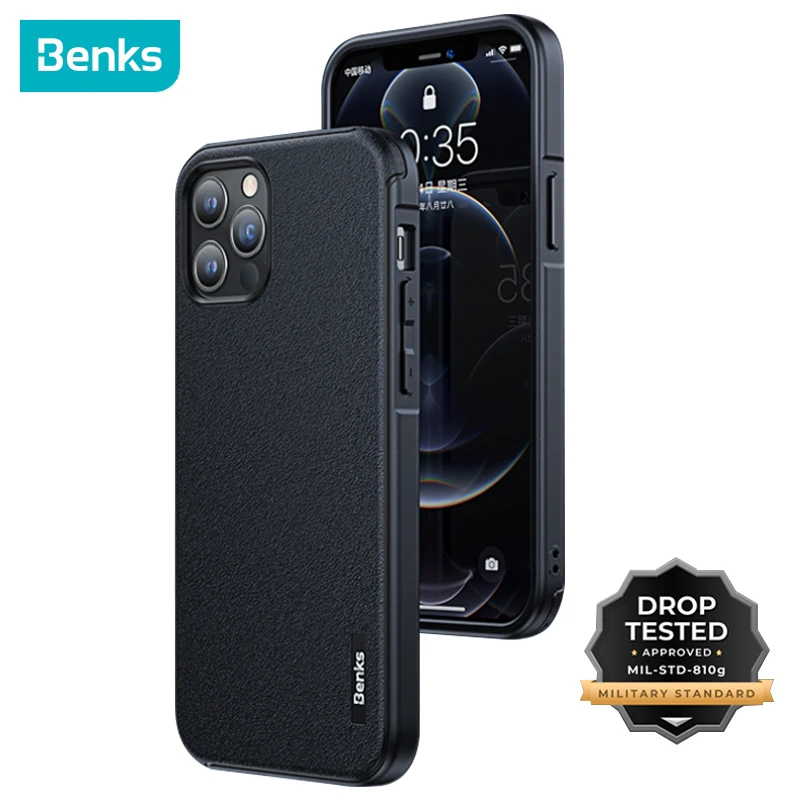 

Защитный чехол Benks Urban для iPhone 12 Mini Pro Max, матовый мягкий чехол с защитой от отпечатков пальцев, полноразмерный чехол из ТПУ