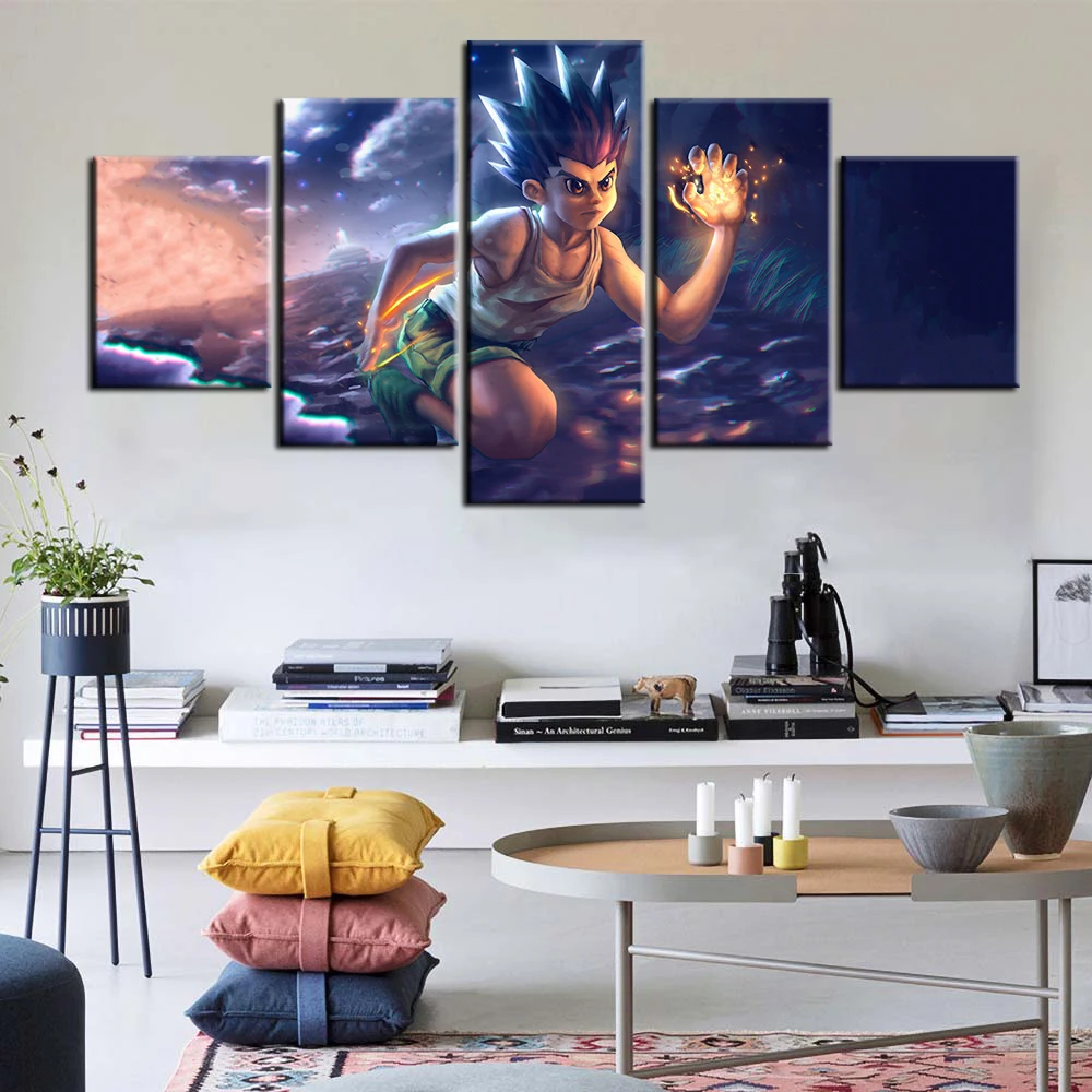 

Охотник X искусственное аниме Искусственное искусство гранат фриксс Печать на холсте настенный постер украшение для гостиной картина масл...